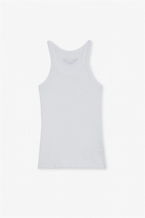 Zadig & Voltaire Alba Tank Top Blancas | ZV-256298