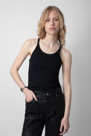 Zadig & Voltaire Alba Tank Top Negras | ZV-256255