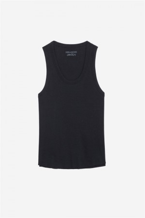 Zadig & Voltaire Camille Tank Top Negras | ZV-256341