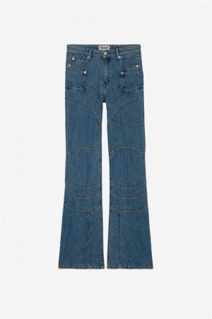 Zadig & Voltaire Elvira Jeans Azules Claro | ZV-256202