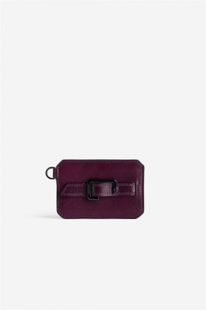 Zadig & Voltaire Le Cecilia Pass Card Holder Burdeos | ZV-255942