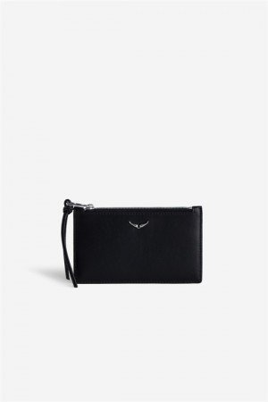 Zadig & Voltaire Long Eternal Coin Wallet Negras | ZV-255912