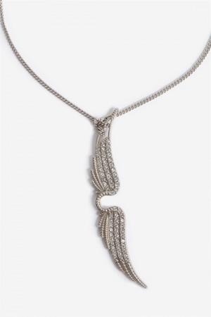 Zadig & Voltaire Mila Grande Necklace Plateadas | ZV-255889