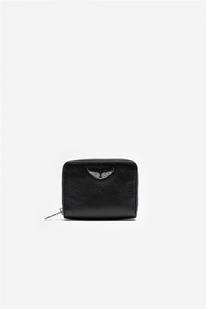 Zadig & Voltaire Mini Wallet Negras | ZV-255935