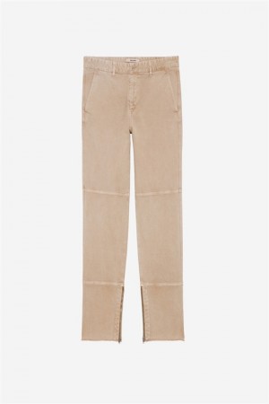 Zadig & Voltaire Pocky Pants Beige Claro | ZV-255732