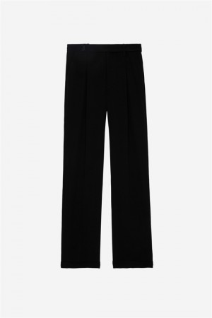 Zadig & Voltaire Pura Crepe Pants Negras | ZV-256223