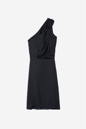 Zadig & Voltaire Razal Satin Vestido Negras | ZV-256369