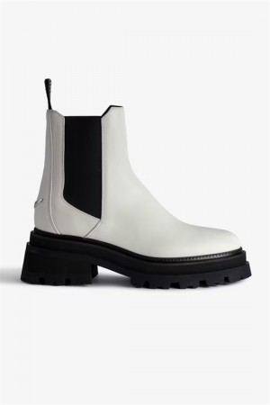 Zadig & Voltaire Ride Chelsea Boots Blancas | ZV-255656