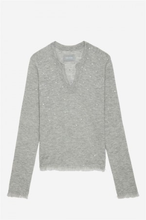 Zadig & Voltaire Riviera Cashmere Sueter Gris | ZV-256461