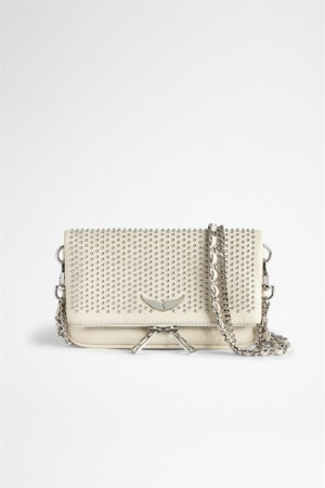 Zadig & Voltaire Rock Nano Plumetis Bag Beige | ZV-256159