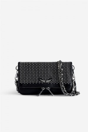 Zadig & Voltaire Rock Nano Plumetis Bag Negras | ZV-256119