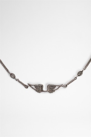 Zadig & Voltaire Rock Necklace Obsidian | ZV-255900