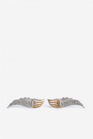 Zadig & Voltaire Rock Over Earrings Doradas | ZV-255888