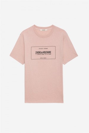 Zadig & Voltaire Ted T-shirt Rosas | ZV-255699