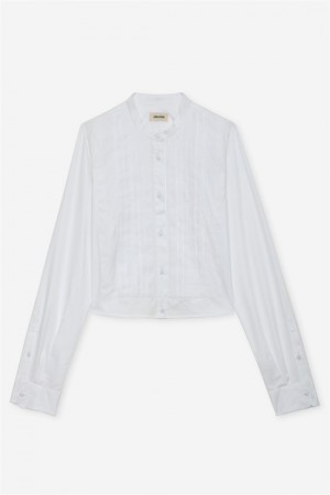 Zadig & Voltaire Theby Shirt Blancas | ZV-256329