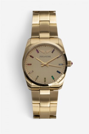 Zadig & Voltaire Time2love Watch Doradas | ZV-255846