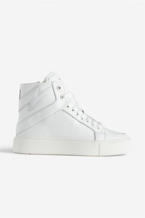 Zadig & Voltaire Zv1747 High Fornido Sneakers Blancas | ZV-255775