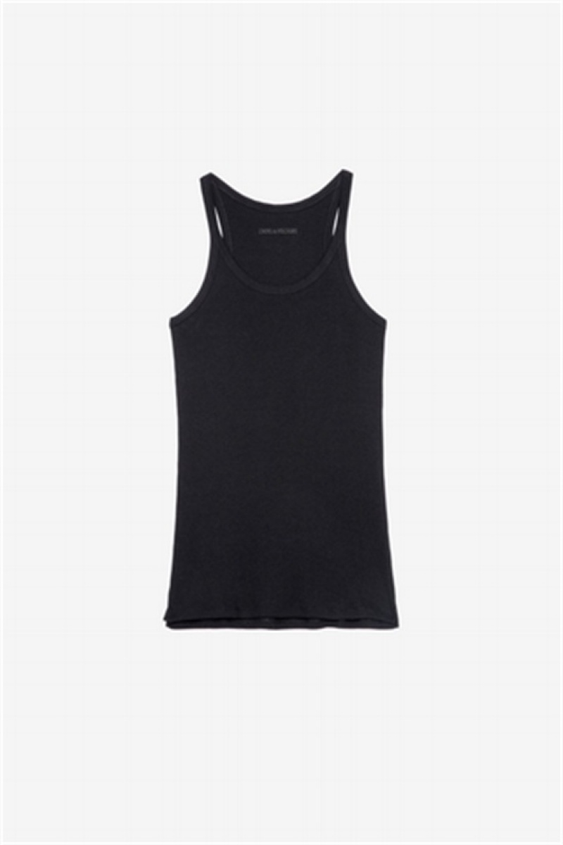 Zadig & Voltaire Alba Tank Top Negras | ZV-256299