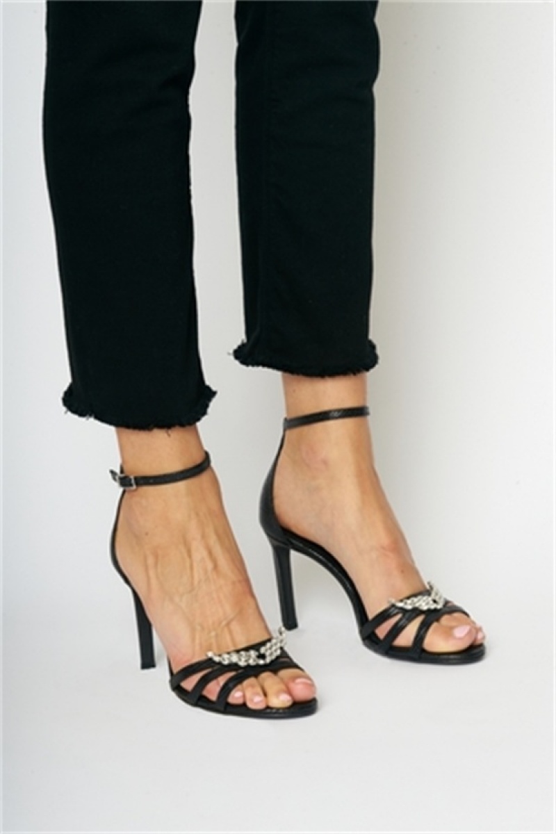 Zadig & Voltaire Amee Wing Sandals Negras | ZV-255784