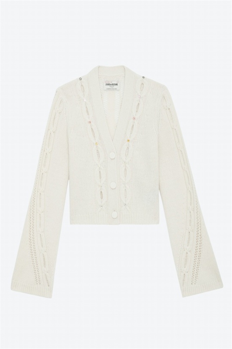 Zadig & Voltaire Barley Cardigan Blancas | ZV-256435