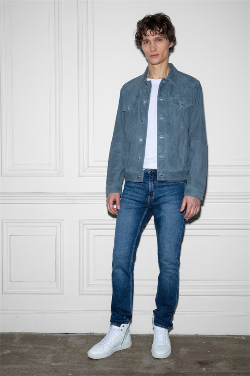 Zadig & Voltaire Base Gamuza Jacket Gris | ZV-255750