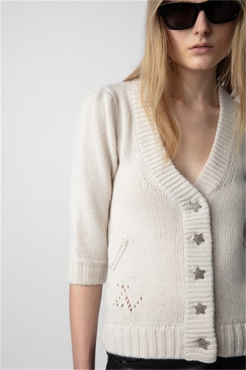 Zadig & Voltaire Betsy Cardigan Blancas | ZV-256458