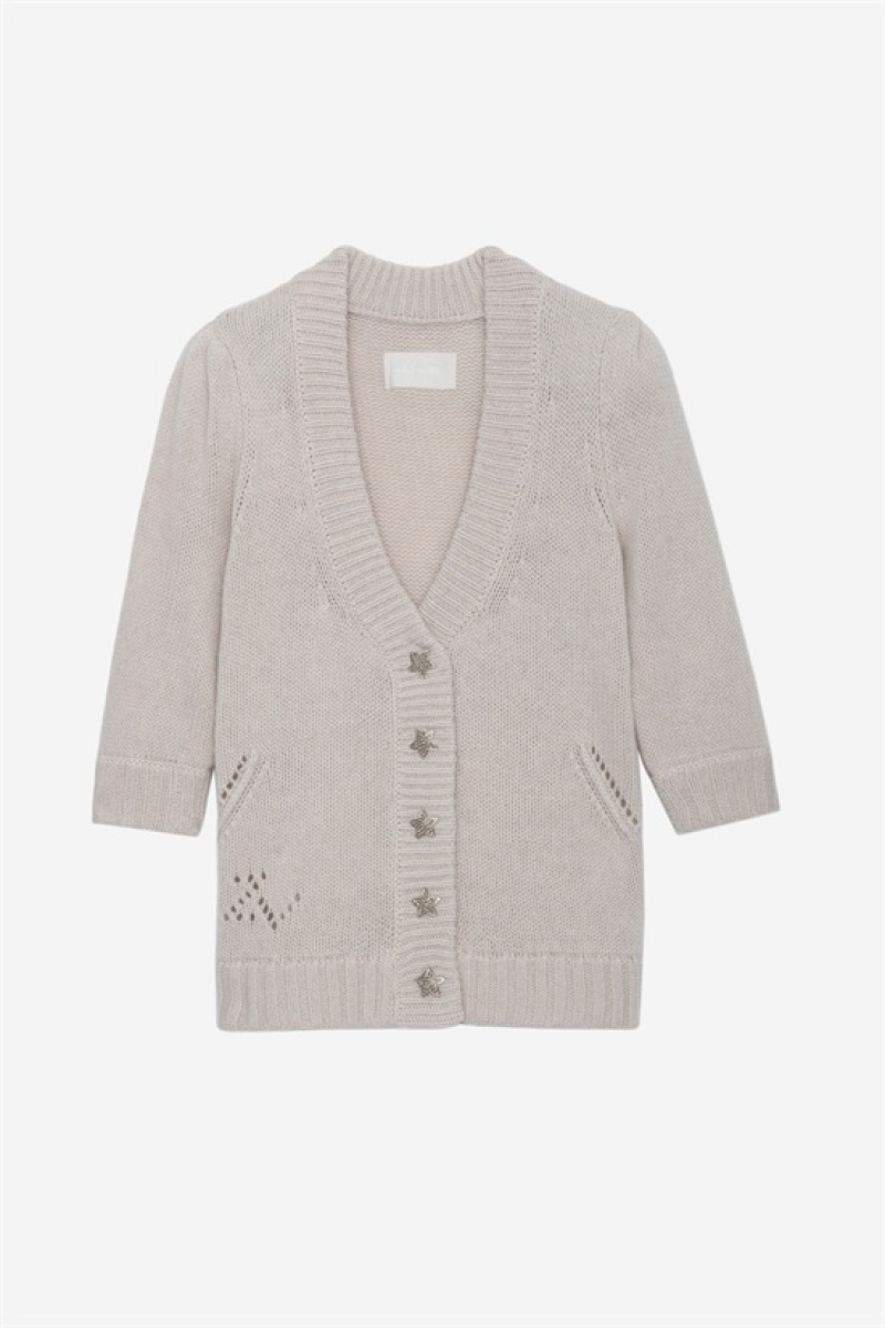 Zadig & Voltaire Betsy Cardigan Blancas | ZV-256458