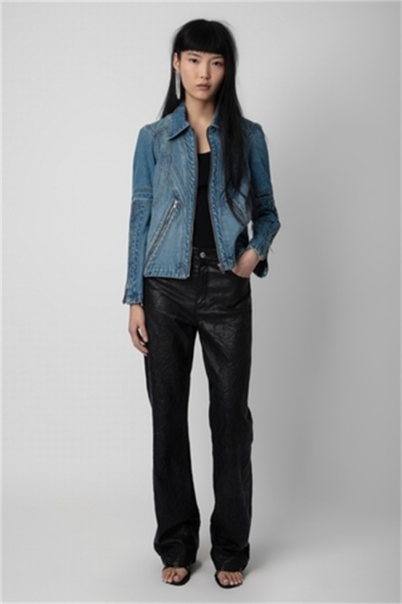 Zadig & Voltaire Bons Denim Jacket Azules Claro | ZV-256409