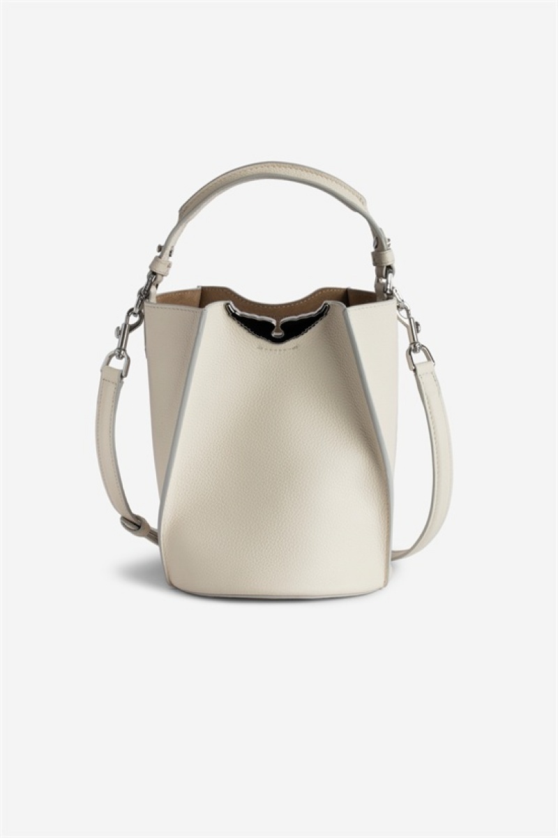 Zadig & Voltaire Borderline Bucket Bag Beige | ZV-256040