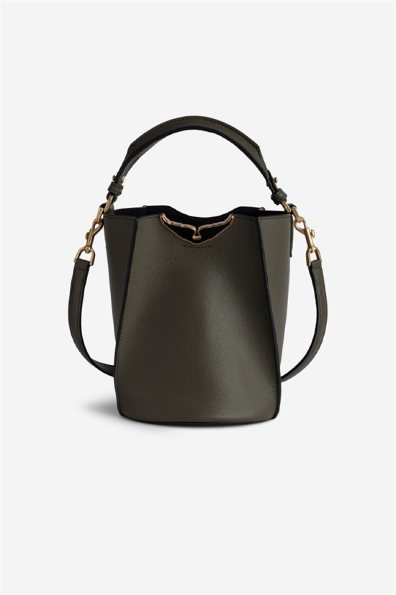 Zadig & Voltaire Borderline Bucket Bag Kaki | ZV-256039