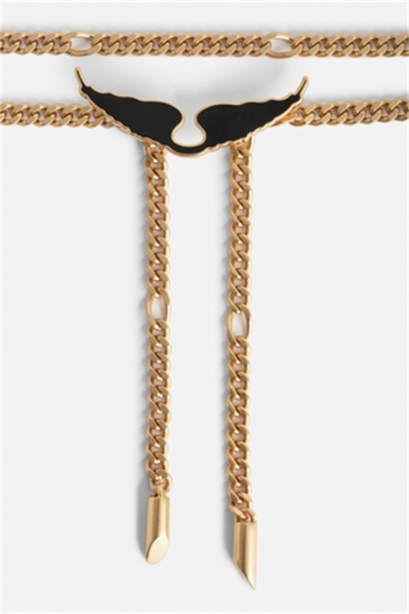 Zadig & Voltaire Borderline Chain Belt Negras | ZV-255838