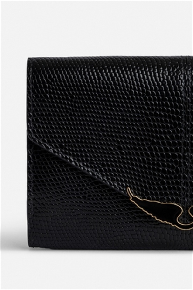 Zadig & Voltaire Borderline Wallet Negras | ZV-255908