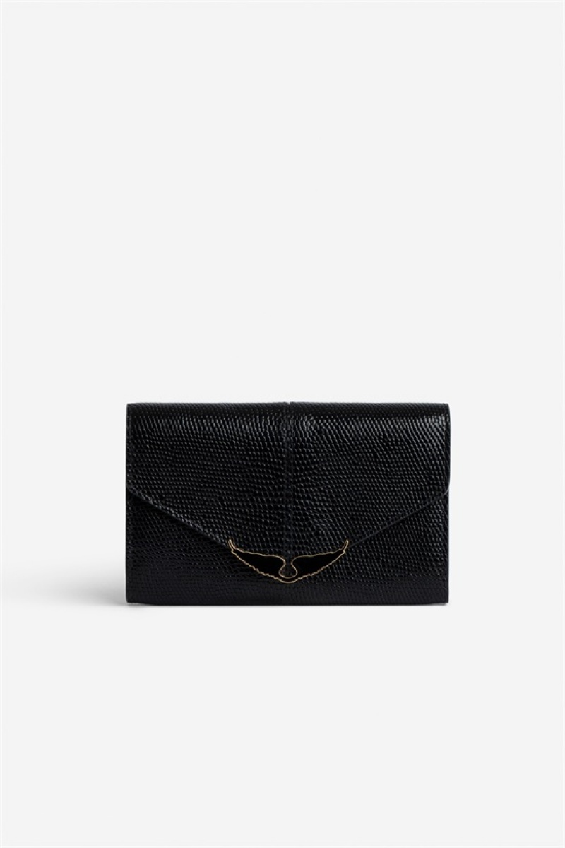 Zadig & Voltaire Borderline Wallet Negras | ZV-255908