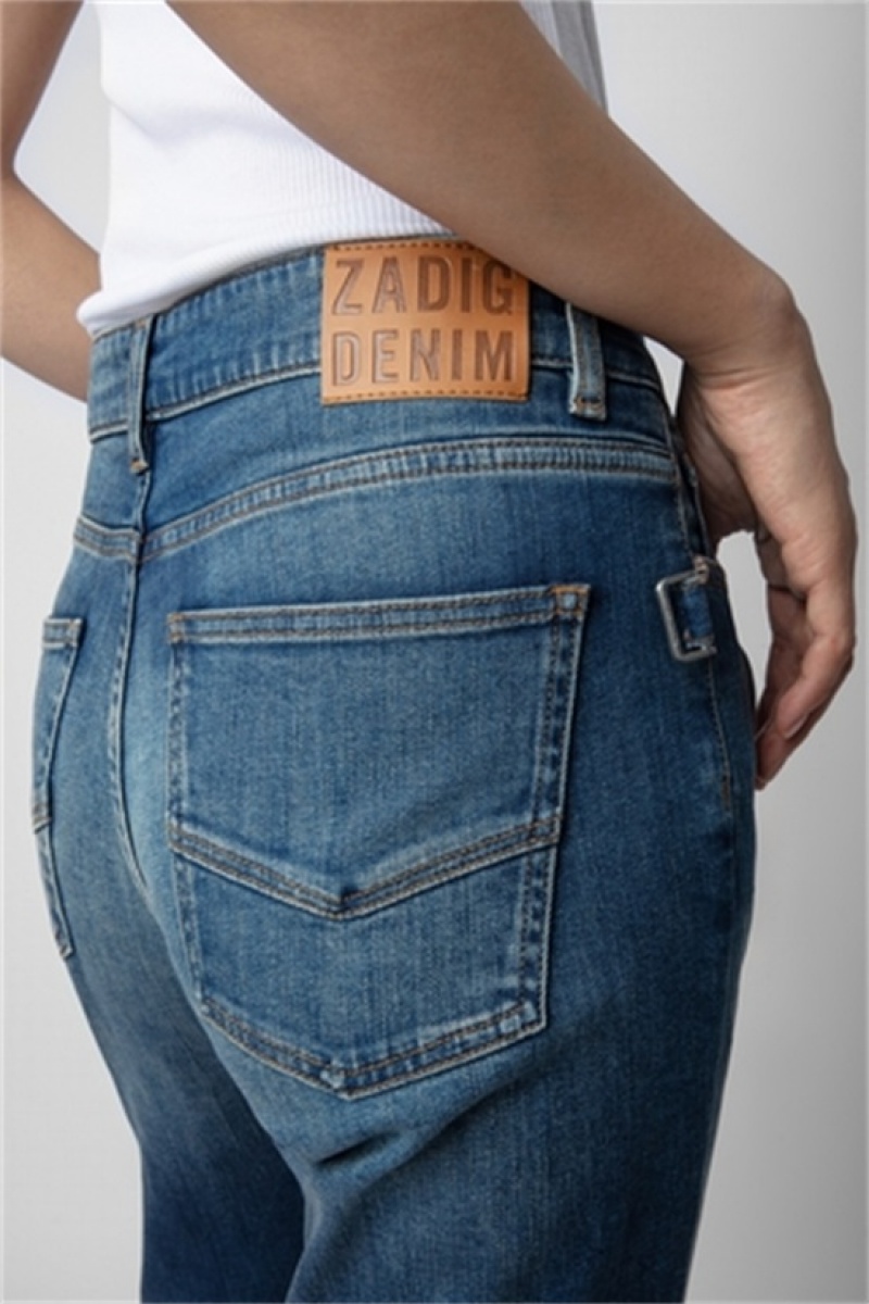 Zadig & Voltaire Boyfit Jeans Azules | ZV-256211