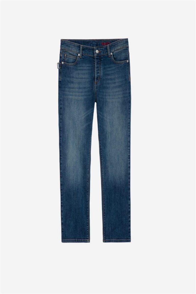 Zadig & Voltaire Boyfit Jeans Azules | ZV-256211