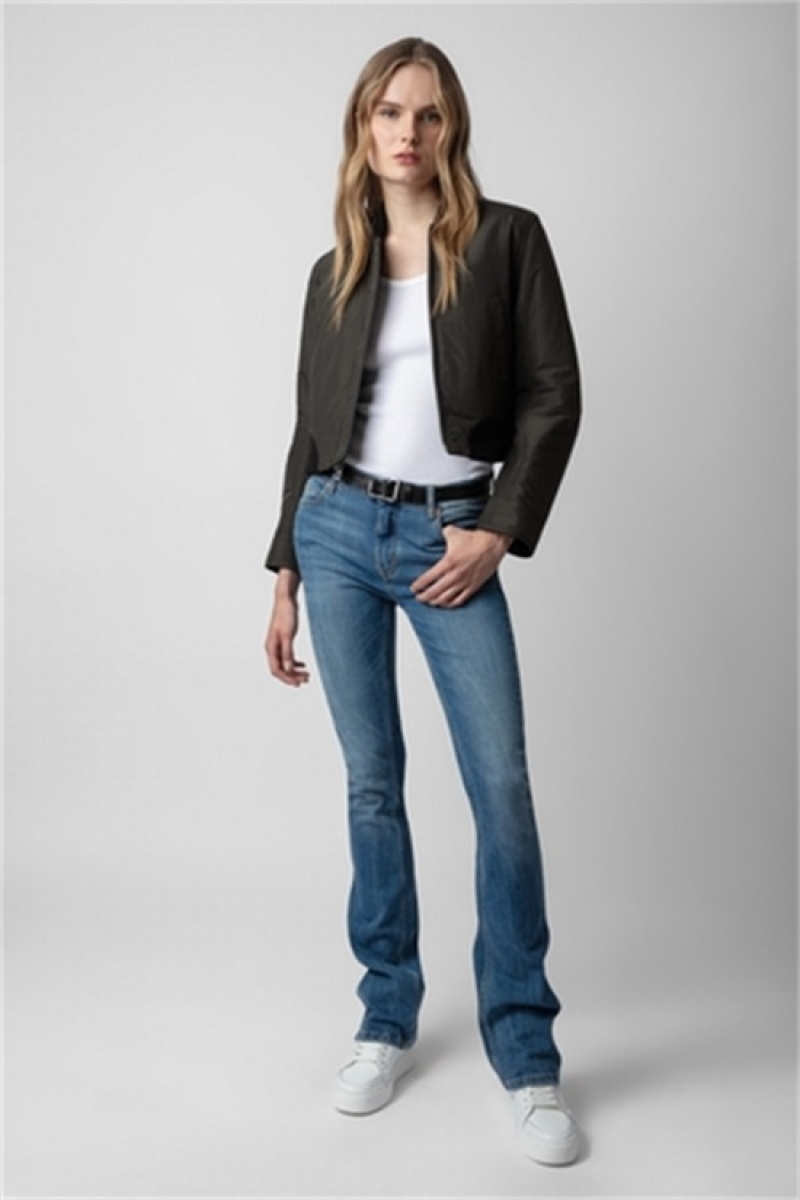 Zadig & Voltaire Bunta Cuero Jacket Negras | ZV-256418