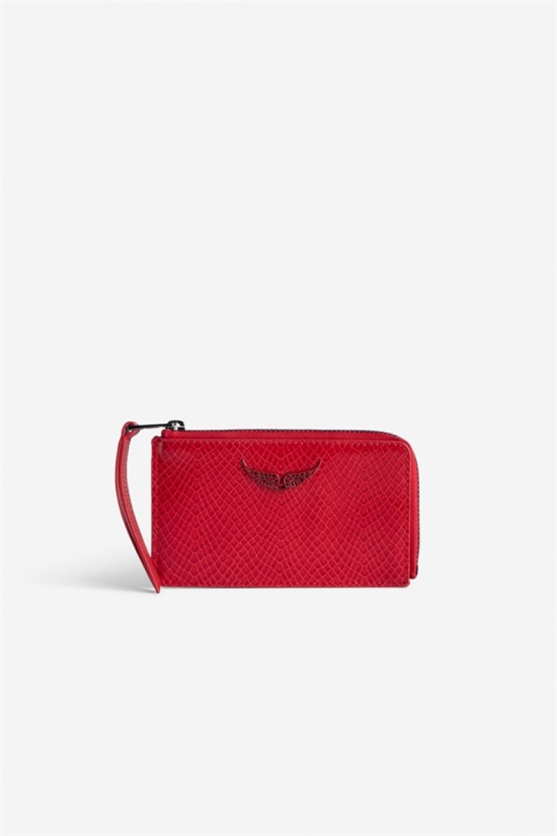 Zadig & Voltaire Card Glossy Wallet Rojas | ZV-255916