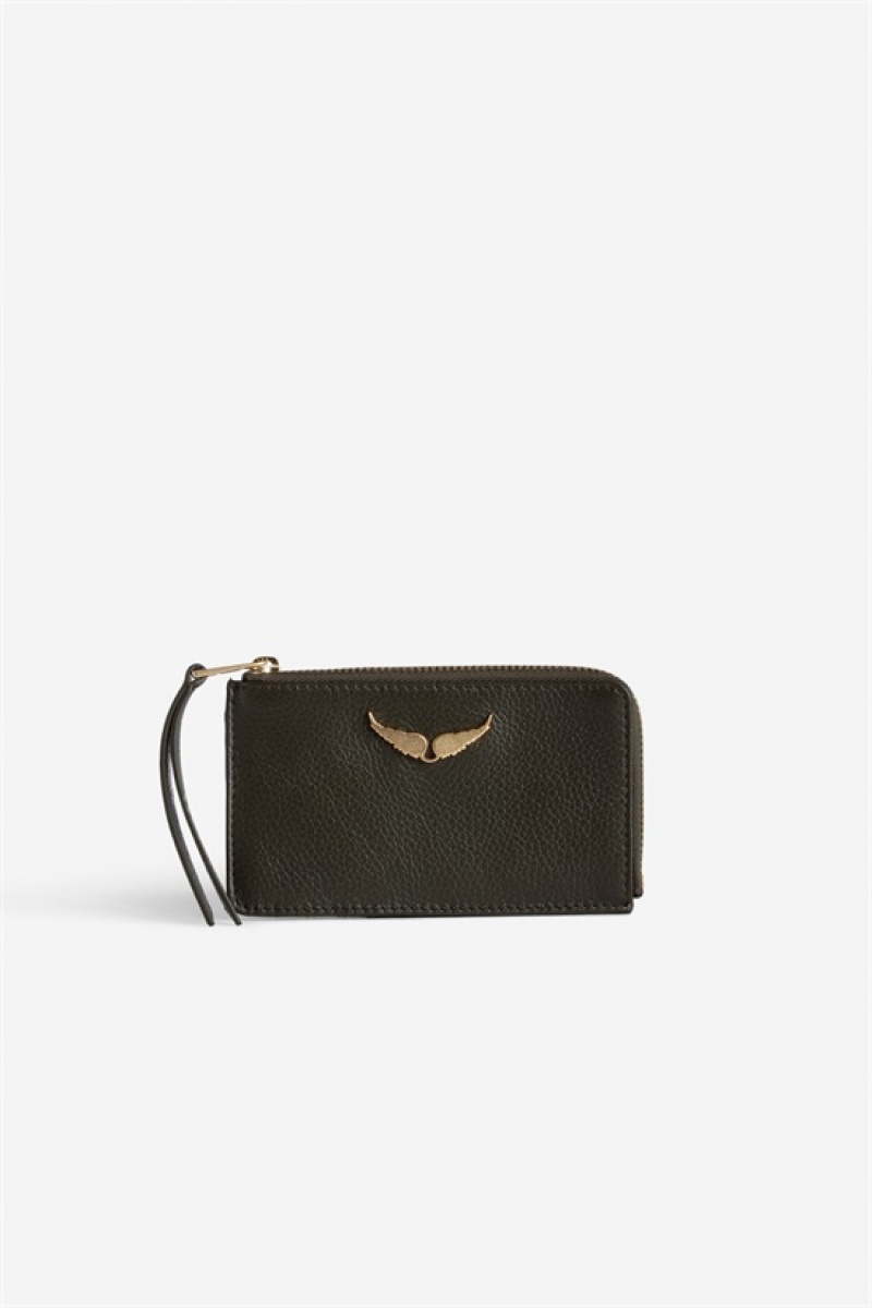 Zadig & Voltaire Card Holder Kaki | ZV-255924