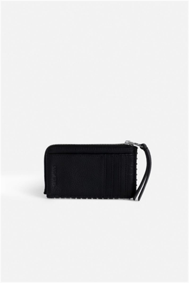 Zadig & Voltaire Card Plumetis Wallet Negras | ZV-255911