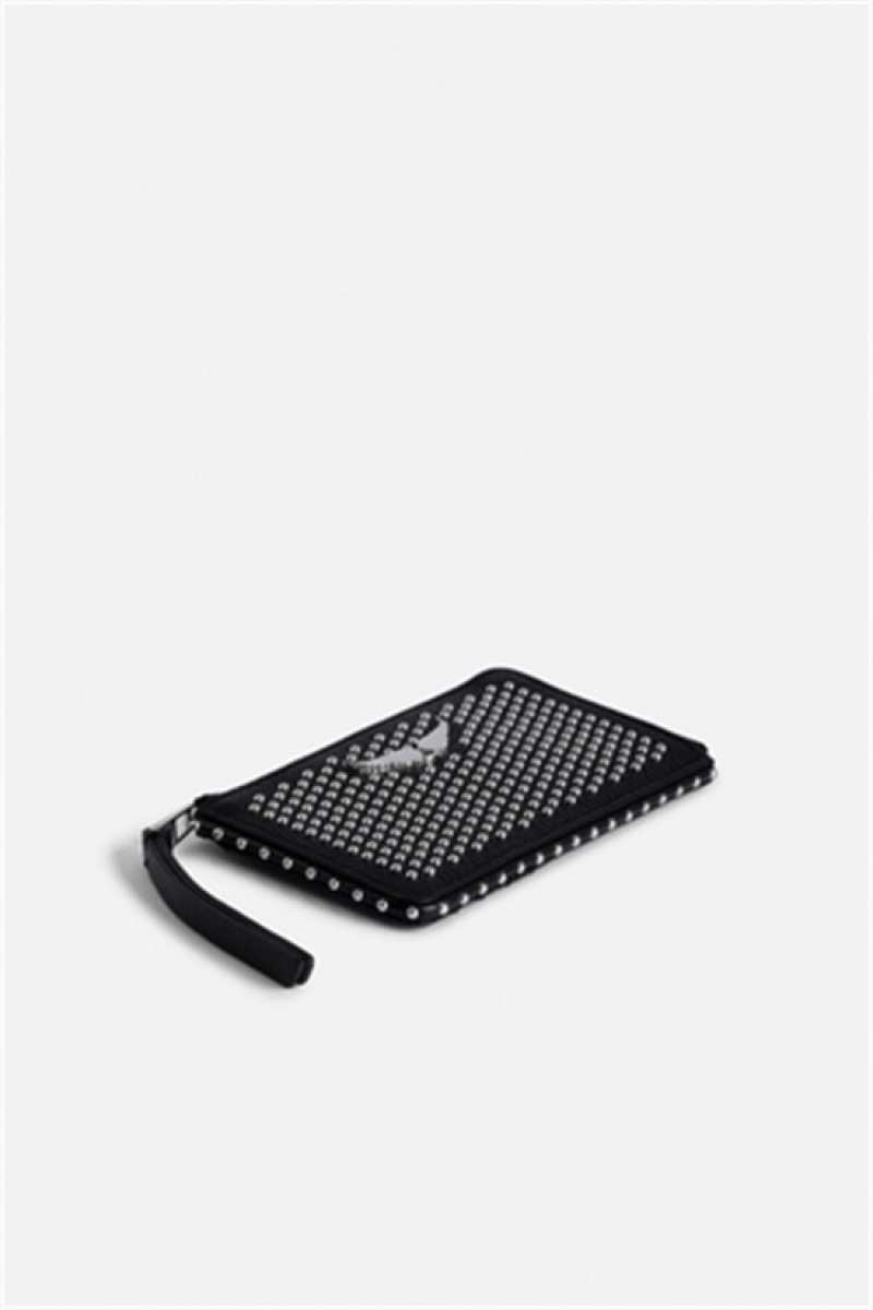 Zadig & Voltaire Card Plumetis Wallet Negras | ZV-255911