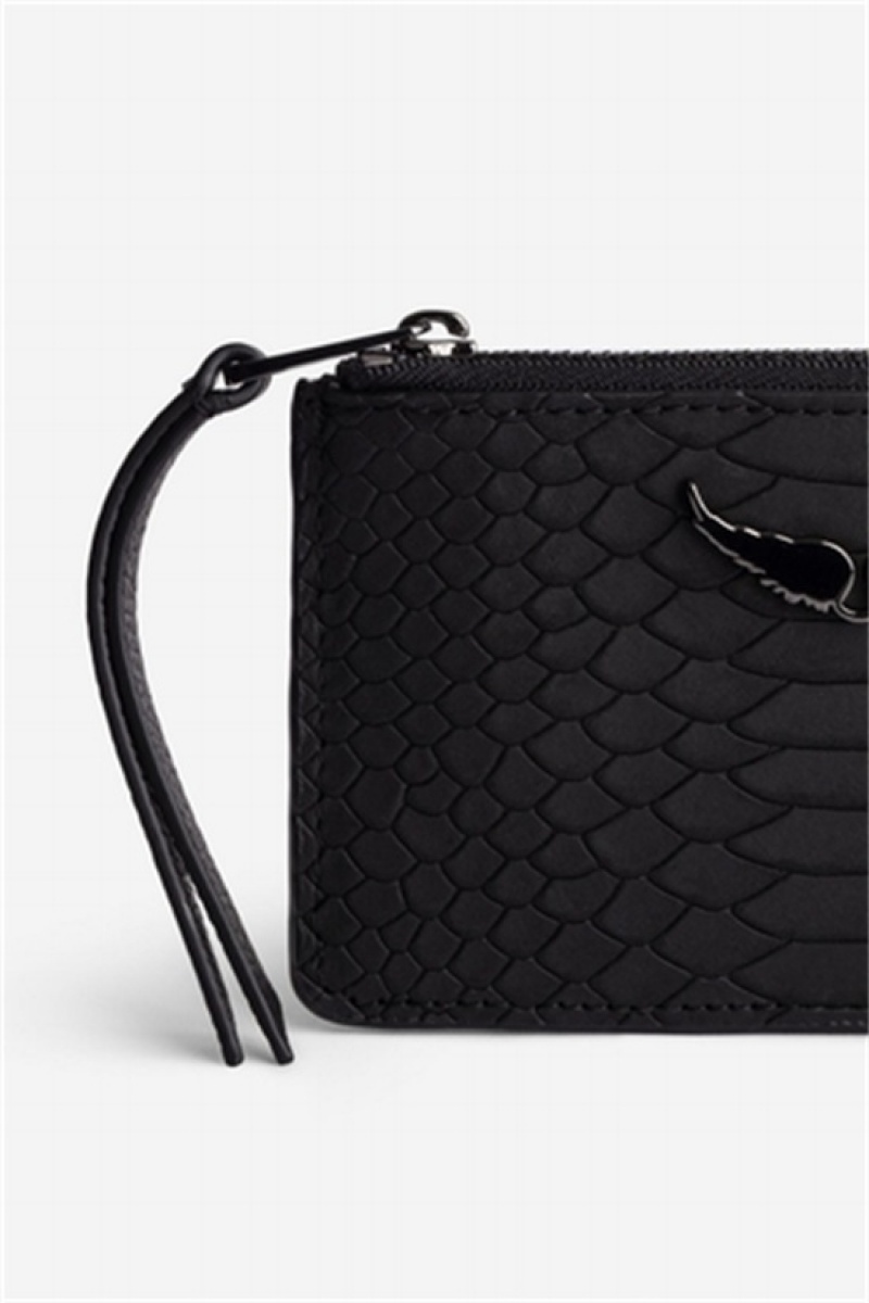 Zadig & Voltaire Card Soft Wallet Negras | ZV-255918