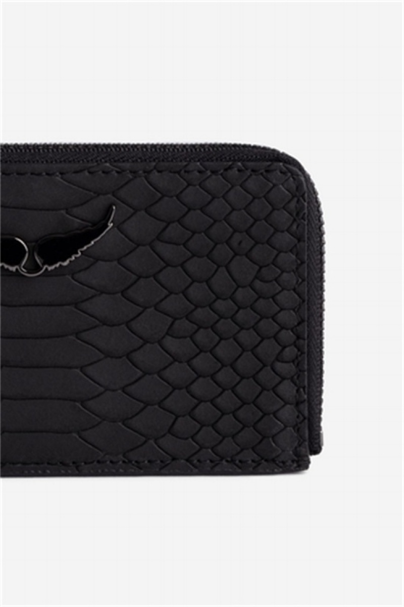 Zadig & Voltaire Card Soft Wallet Negras | ZV-255918