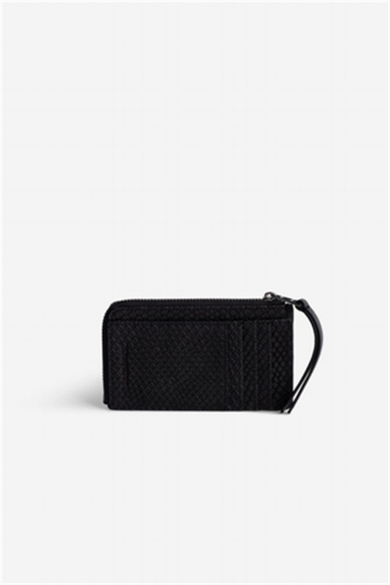 Zadig & Voltaire Card Soft Wallet Negras | ZV-255918