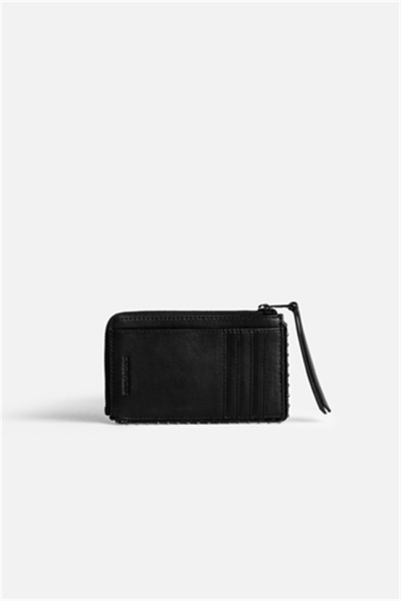 Zadig & Voltaire Card Wallet Negras | ZV-255921