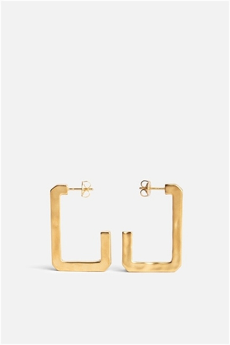 Zadig & Voltaire Cecilia Big Earrings Doradas | ZV-255862