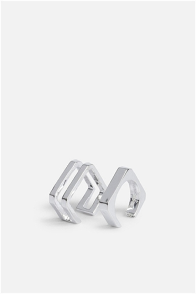 Zadig & Voltaire Cecilia Rings Plateadas | ZV-255871