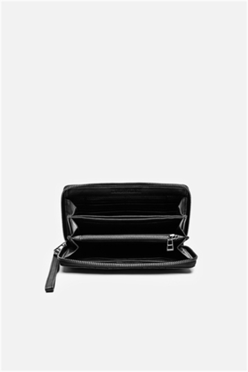 Zadig & Voltaire Compagnon Mat Wallet Negras | ZV-255904