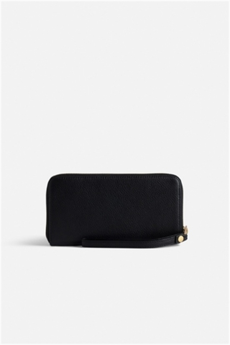 Zadig & Voltaire Compagnon Wallet Negras Doradas | ZV-255906