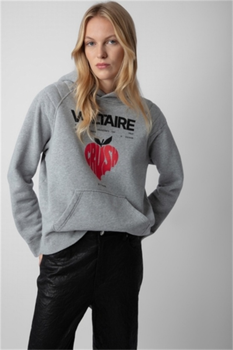 Zadig & Voltaire Evata Concert Crush Hoodie Gris | ZV-256253