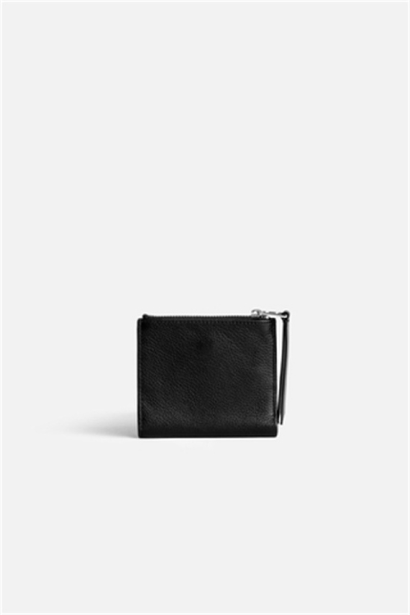 Zadig & Voltaire Fold Coin Wallet Negras | ZV-255910